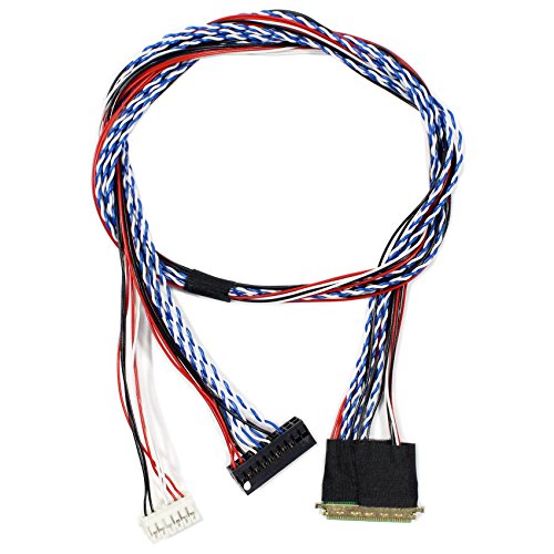 VSDISPLAY LVDS Kabel IPEX-40P 1ch 6 bit 50cm Länge (MEHRWEG) Signal Interface Cable 40 Pin LVDs von VSDISPLAY