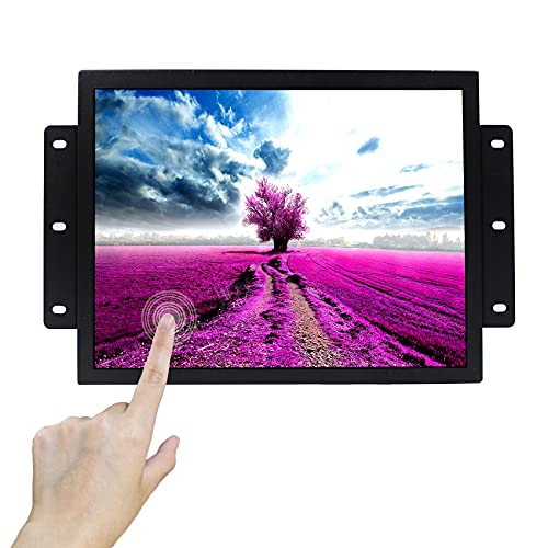 VSDISPLAY 12,1 Zoll Portable Industrial Touch-Monitor,30,7 cm 800x600 4:3 Seitenverhältnis 700nit TFT Touchscreen Monitor,mit Lautsprecher,VGA DVI Audio Video Eingang von VSDISPLAY