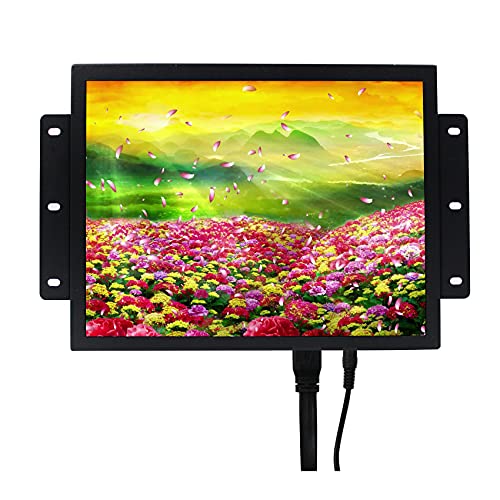 VSDISPLAY Portable Industrial Monitor mit Lautsprecher, 30,7 cm (12,1 Zoll) 800x600 4:3 700nit TFT LCD Screen mit HDMI DVI VGA Schnittstelle von VSDISPLAY