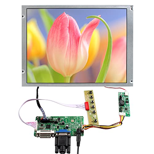 VSDISPLAY VGA DVI LVDs Controller Board mit 12,1 Zoll 1280 x 800 650nit IPS LCD Bildschirm Wandmontage, für DIY Monitor von VSDISPLAY