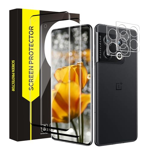 VSEER 2+2 Stück Schutzfolie für Panzerglas für Oneplus 10 Pro 5G, 3D Maximale Abdeckung Dauerhaft Oneplus 10 Pro Panzer Schutz Glas von VSEER