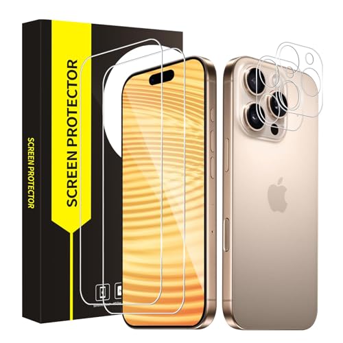 VSEER 2+2 Stück Schutzfolie für Panzerglas für iPhone 16 Pro 5G, 2.5D Frei von Kratzern iPhone 16 Pro Displayschutzfolie, 0.33mm HD-Klar Hohe Feinfühligkeit 16 Pro 5G Schutzglas VSEER 2+2 Stück Schutzfolie für Panzerglas für iPhone 16 Pro 5G, 2.5D Frei von Kratzern iPhone 16 Pro Displayschutzfolie, 0.33mm HD-Klar Hohe Feinfühligkeit 16 Pro 5G Schutzglas von VSEER
