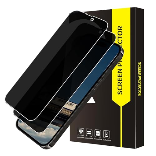 VSEER 2 Stück Schutzfolie für Panzerglas für iPhone 15 Pro Blickschutz Schutzglas, 9H Härte Kratzfest Anti-Fingerabdruck Anti-Spähen 15 Pro Displayschutzfolie, 2.5D Kante Anti-Staub Sichtschutzfolie VSEER 2 Stück Schutzfolie für Panzerglas für iPhone 15 Pro Blickschutz Schutzglas, 9H Härte Kratzfest Anti-Fingerabdruck Anti-Spähen 15 Pro Displayschutzfolie, 2.5D Kante Anti-Staub Sichtschutzfolie von VSEER