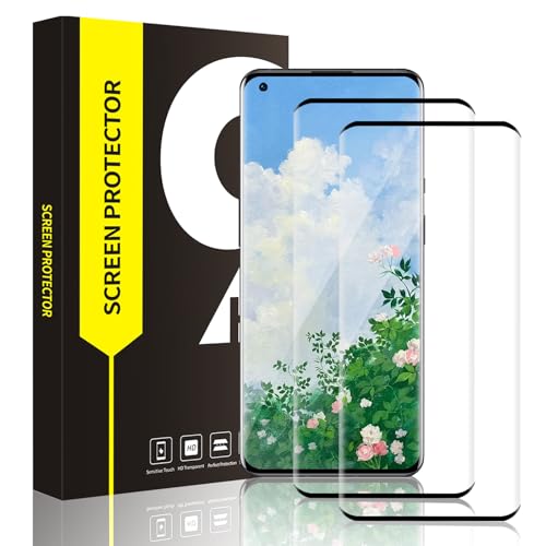 VSEER 2 Stück für Panzerglas für Oneplus 9 Pro Schutzfolie, 3D Full Screen Anti-Staub Oneplus 9 Pro Displayschutzfolie, Hohe Transparenz Anti-Fingerprint Anti-Staub Schutzglas für Oneplus 9 Pro Folie von VSEER