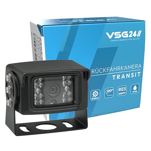 VSG24 Transit Robuste Schwerlast LKW Rückfahrkamera / einfaches Nachrüsten 12V-24V / Traktor Wohnmobil Wohnwagen / Rückfahrsystem Camera Einparkhilfe von VSG