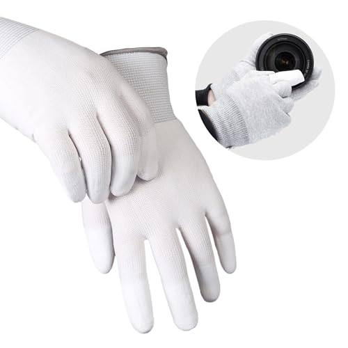 VSGO Kamera Reinigungshandschuhe Professionelle antistatische Reinigungshandschuhe Weiß staubfrei Kompatibel für Kamera, Sensor Reinigung oder andere Präzisionsinstrumente VSGO Kamera Reinigungshandschuhe Professionelle antistatische Reinigungshandschuhe Weiß staubfrei Kompatibel für Kamera, Sensor Reinigung oder andere Präzisionsinstrumente von VSGO