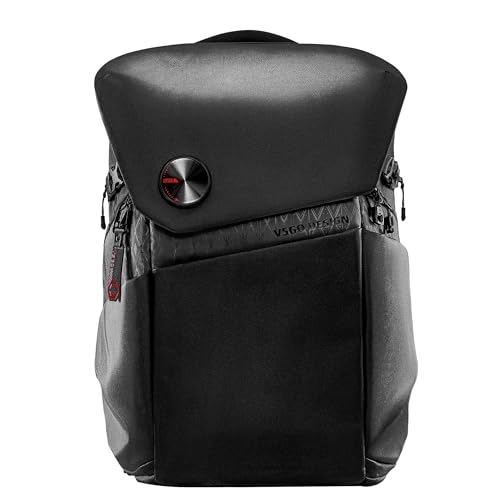 VSGO Kamerarucksack 25L Kamerataschen für Fotografen Große Kapazität Kameratasche 17,3 Zoll Laptopfach Kompatibel für Canon/Nikon/Sony/DJI Mavic Drohne Rucksack, Schwarz , 25-33L von VSGO