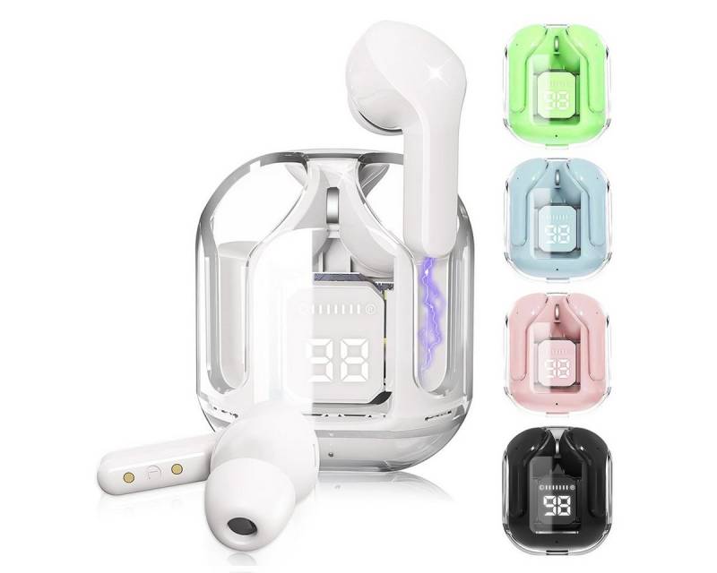 VSIUO In Ear Ohrhörer wireless Kopfhörer Bluetooth-Kopfhörer (Touch Control, IPX7 Wasserdicht, 25 Std Spielzeit, Deep Bass Stereo, Bluetooth 5.3 + EDR, Bluetooth Kopfhörer Sport Kopfhörer für iPhone/Huawei/Samsung) von VSIUO