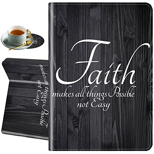 Hülle für Samsung Galaxy Tab A8 10.5 2022, Stoßfeste TPU Hard Back Shell Schutzhülle Tablet Cover für Samsung Galaxy A8 10.5 Zoll Tablet (SM-X200/X205/X207), Faith Makes All Things Possible Not Easy von VSOJSOJKE