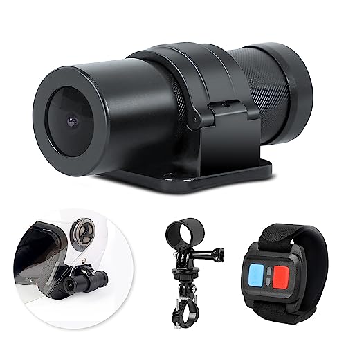 VSYSTO HD 1080P WiFi Motorrad Fahrrad Helm Kamera, tragbare Nachtsicht 150° Weitwinkel Objektiv wasserdichte Action Kamera DVR, Schleife Aufnahme, G-Sensor (Black-D5S) von VSYSTO