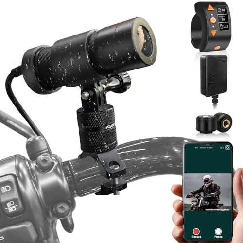 VSYSTO Motorradkamera, OLED-Display, kabelgebundener Controller, GPS-Reifendrucksensor, ODO-Berechnung, WiFi, HD 1080P, 150° Weitwinkel, Sternenlicht, Nachtsicht, Motorradlenker, Armaturenbrettkamera VSYSTO Motorradkamera, OLED-Display, kabelgebundener Controller, GPS-Reifendrucksensor, ODO-Berechnung, WiFi, HD 1080P, 150° Weitwinkel, Sternenlicht, Nachtsicht, Motorradlenker, Armaturenbrettkamera von VSYSTO
