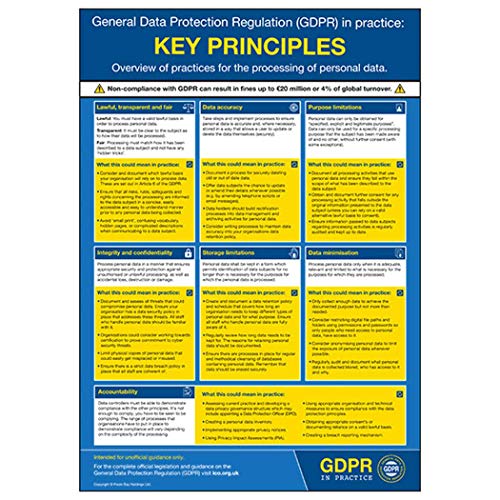 Poster „Key Principles“, A3, 297 x 420 mm, Standard von VSafety