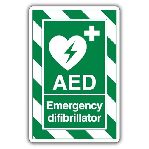 V Safety AED Emergency Defibrillator – ExtraViz 250 x 350 mm, selbstklebendes Vinyl-Sicherheitsschild, leuchtet im Dunkeln, englischsprachig V Safety AED Emergency Defibrillator – ExtraViz 250 x 350 mm, selbstklebendes Vinyl-Sicherheitsschild, leuchtet im Dunkeln, englischsprachig von VSafety