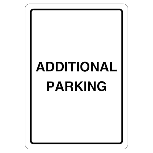 V Safety Additional Parking, 210 x 297 mm (A4), selbstklebendes Vinyl-Sicherheitsschild von VSafety