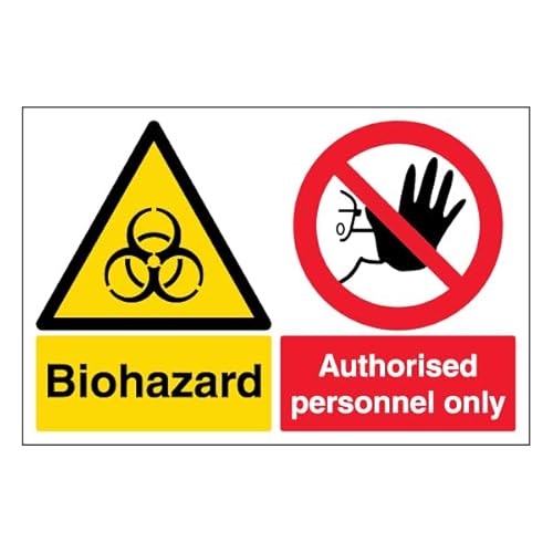 V Safety Biohazard/Authorised Personel Only Sicherheitsschild aus Aluminiumverbundstoff, Querformat, 600 x 450 mm, 3 mm V Safety Biohazard/Authorised Personel Only Sicherheitsschild aus Aluminiumverbundstoff, Querformat, 600 x 450 mm, 3 mm von VSafety