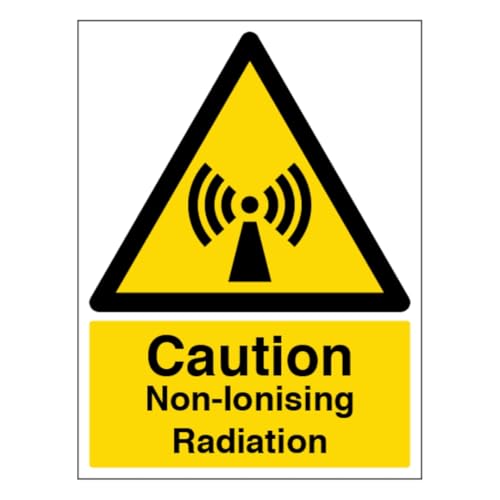 V Safety Caution Non-Ionising Radiation – Hochformat, 200 x 300 mm, selbstklebendes Vinyl-Sicherheitsschild von VSafety