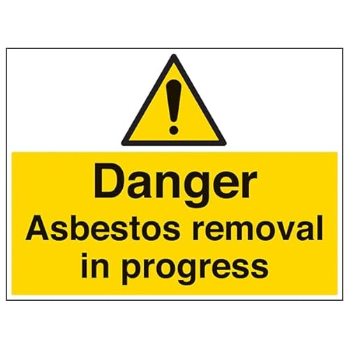 V Safety Correx Sicherheitsschild "Asbestos Removal In Progress - Correx", 600 x 450, 4 mm von VSafety