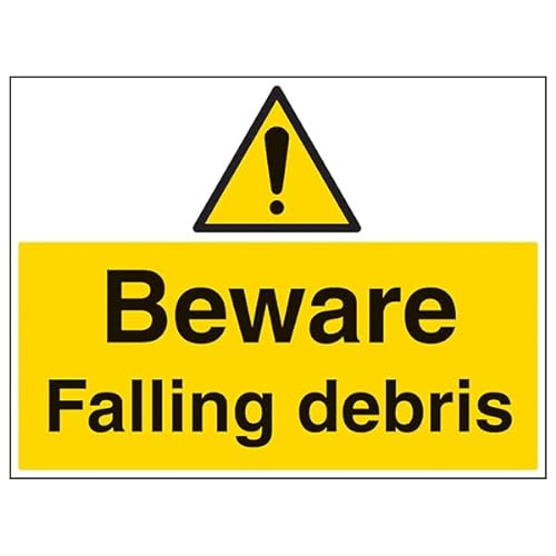 V Safety Correx Sicherheitsschild "Beware Falling Debris - Correx", 600 x 450, 4 mm von VSafety