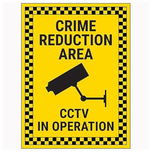 V Safety Crime Reduction Area/CCTV In Operation, 200 x 300 mm, selbstklebendes Vinyl-Sicherheitsschild V Safety Crime Reduction Area/CCTV In Operation, 200 x 300 mm, selbstklebendes Vinyl-Sicherheitsschild von VSafety