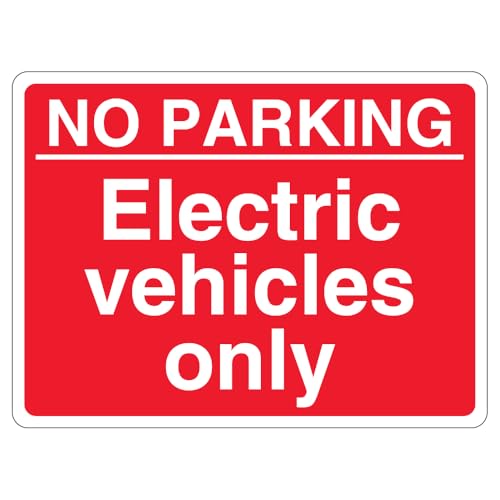 V Safety Hinweisschild "No Parking Electric Vehicles Only", Querformat, 600 x 450 mm, 3 mm, reflektierendes Aluminiumverbund-Sicherheitsschild V Safety Hinweisschild "No Parking Electric Vehicles Only", Querformat, 600 x 450 mm, 3 mm, reflektierendes Aluminiumverbund-Sicherheitsschild von VSafety