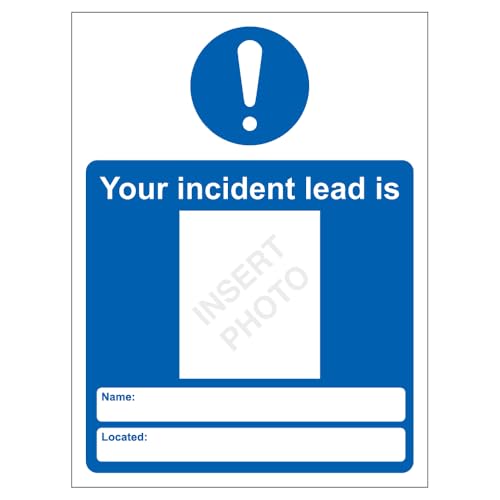 V Safety Your Incident Lead Is 150 x 200 mm, selbstklebendes Vinyl-Sicherheitsschild von VSafety