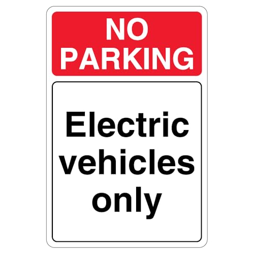 V Safety englisches Sicherheitsschild "No Parking Electric Vehicles Only", 400 x 600 mm, 3 mm, Aluminium-Verbundwerkstoff V Safety englisches Sicherheitsschild "No Parking Electric Vehicles Only", 400 x 600 mm, 3 mm, Aluminium-Verbundwerkstoff von VSafety