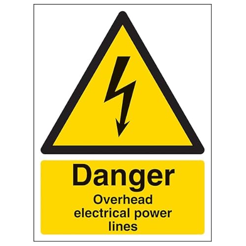 VSafety Danger, Overhead-Elektrische Stromleitungen, 600 x 800 mm, 3 mm, Aluminium-Verbundwerkstoff mit Anti-Graffiti-Beschichtung und Befestigungskanal-Sicherheitsschild VSafety Danger, Overhead-Elektrische Stromleitungen, 600 x 800 mm, 3 mm, Aluminium-Verbundwerkstoff mit Anti-Graffiti-Beschichtung und Befestigungskanal-Sicherheitsschild von VSafety