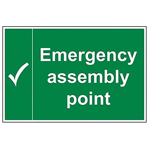 VSafety Schild „Emergency Assembly Point“, mit Häkchen, Querformat, 600 mm x 400 mm, 1 mm Hartkunststoff, englische Version VSafety Schild „Emergency Assembly Point“, mit Häkchen, Querformat, 600 mm x 400 mm, 1 mm Hartkunststoff, englische Version von VSafety