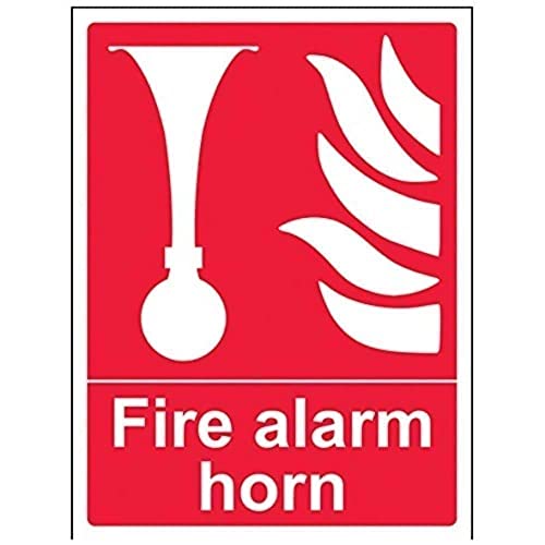 vsafety 13008 an-s Fire Alarm Horn Equipment Zeichen, selbstklebendes Vinyl, Hochformat, 150 mm x 200 mm x 200 mm von VSafety