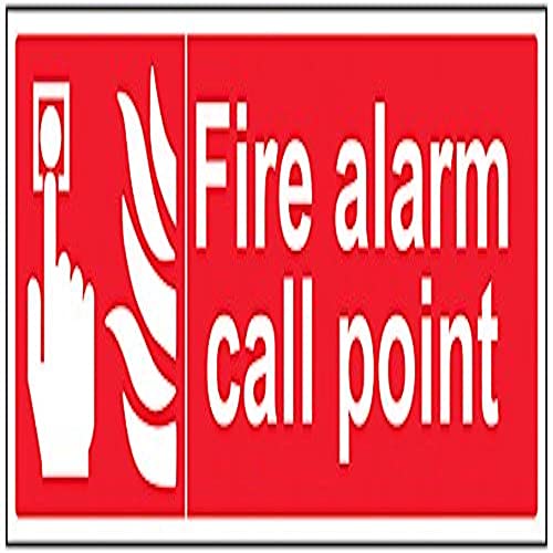 vsafety 13022bj-r Alarm Call Point Fire Equipment Zeichen, 1 mm starrer Kunststoff, Landschaft, 450 mm x 150 mm von VSafety