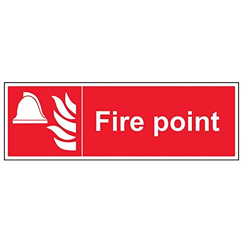 vsafety 13028bp-s "FIRE POINT" Sign, Landschaft, 600 mm x 200 mm x 200 mm (3 Stück) von VSafety