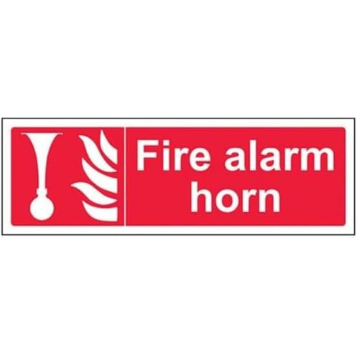 vsafety 13030 ax-s Fire Alarm Horn Equipment Zeichen, selbstklebendes Vinyl, Landschaft, 300 mm x 100 mm von VSafety