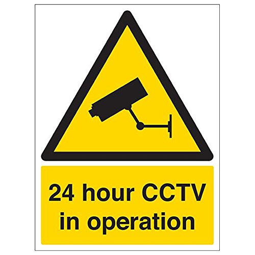 vsafety "24 Stunde CCTV in Operation", Portrait, (3 Stück), 300 mm x 400 mm, 3 von VSafety
