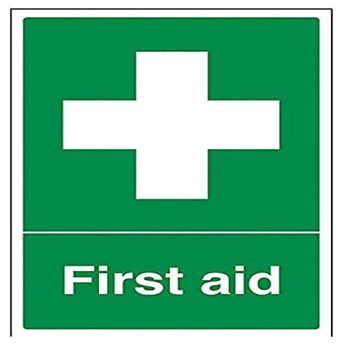 vsafety 31001 au-s "Erste Hilfe" First Aid Allgemeine Zeichen, selbstklebend, Portrait, 200 mm x 300 mm, grün von VSafety