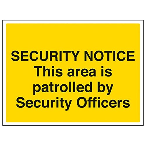 vsafety 6e021bf-s "diesem Bereich 'von" Nadia Sicherheit Offiziere "Sign, 400 mm x 300 mm (3 Stück) von VSafety