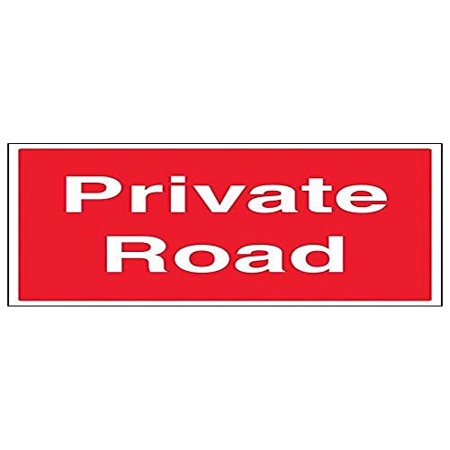 vsafety 76004bf-r "Private Road Sign, Landschaft, 400 mm x 300 mm (3 Stück) von VSafety