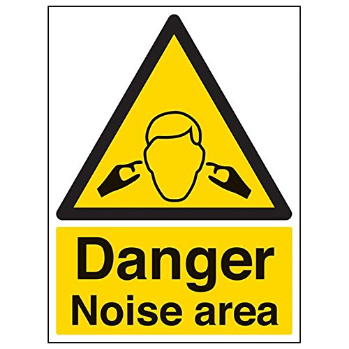 vsafety "Gefahr Noise Bereich", Portrait, (3 Stück), 300 mm x 400 mm, 3 von VSafety