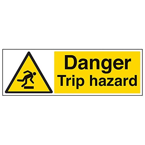 vsafety "Gefahr Trip Hazard", Landschaft, (3 Stück), 600 mm x 200 mm, 3 von VSafety