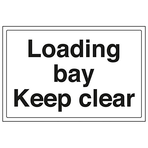 vsafety "Loading Bay Keep Clear Schild, Landschaft, (Pack von 3), 300 mm x 200 mm, 3 von VSafety