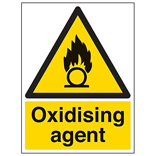 vsafety "Oxidising Agent"-Zeichen, Portrait, (3 Stück), 300 mm x 400 mm, 3 von VSafety
