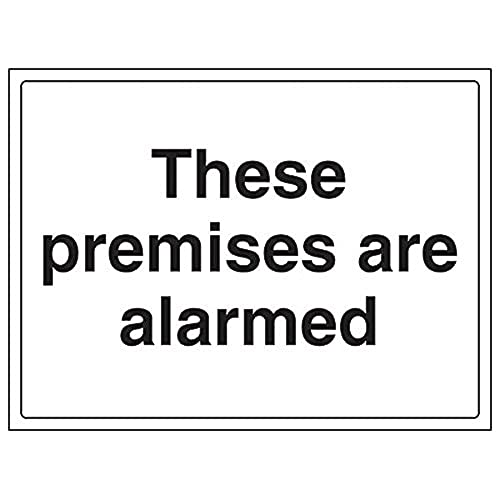 vsafety "These Premises are Alarmgesicherter", Landschaft, (3 Stück), 400 mm x 300 mm, 3 von VSafety