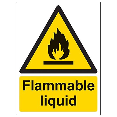 vsafety "schwer entflammbar Liquid Schild, Portrait, (Pack von 3), 150 mm x 200 mm, 3 von VSafety