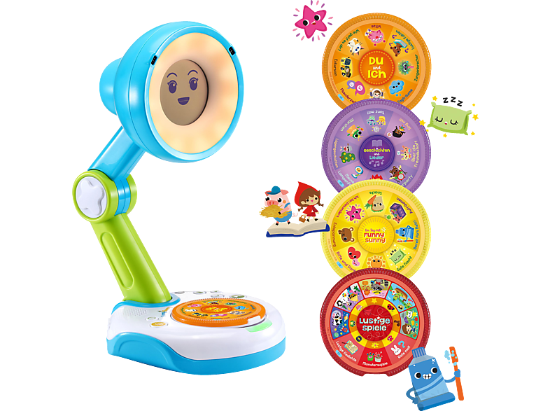 VTECH Funny Sunny, die interaktive Lampen-Freundin Kinderspielzeug, Mehrfarbig von VTECH