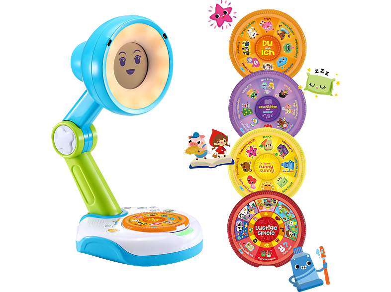 VTECH Funny Sunny, die interaktive Lampen-Freundin Kinderspielzeug, Mehrfarbig von VTECH