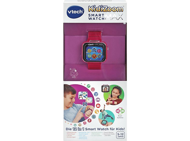 VTECH KidiZoom MAX lila Kinder-Smartwatch, Mehrfarbig von VTECH