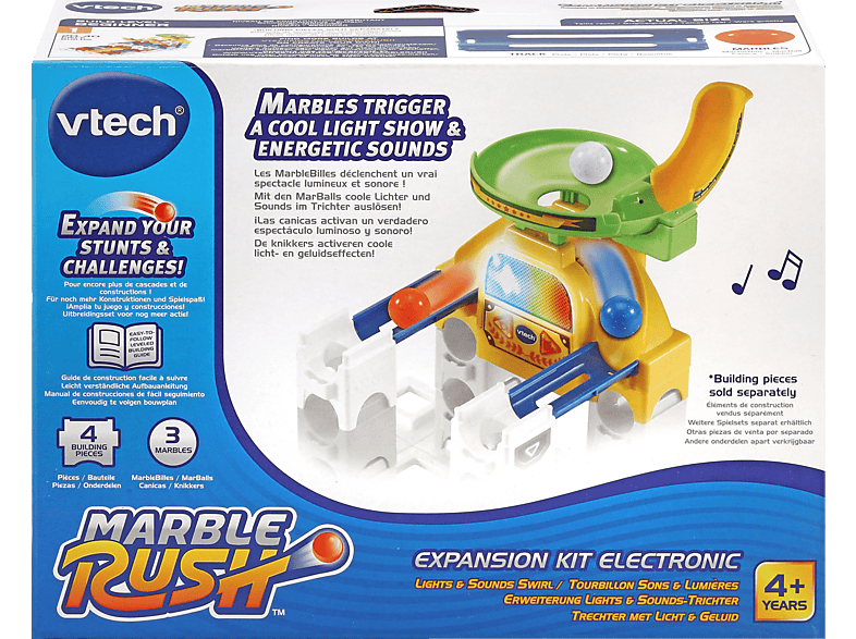 VTECH Marble Rush - Erweiterung Lights&Sounds-Trichter Kugelbahn, Mehrfarbig VTECH Marble Rush - Erweiterung Lights&Sounds-Trichter Kugelbahn, Mehrfarbig von VTECH
