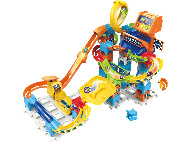 VTECH Marble Rush - Racing Set M200 E Interaktive Kugelbahn, Mehrfarbig von VTECH