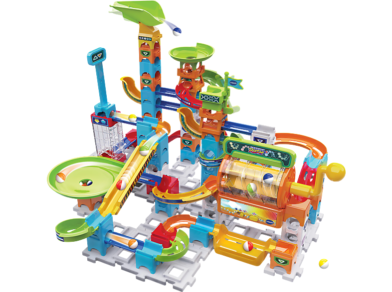 VTECH Marble Rush - Super Action Set L100 E Interaktive Kugelbahn, Mehrfarbig von VTECH