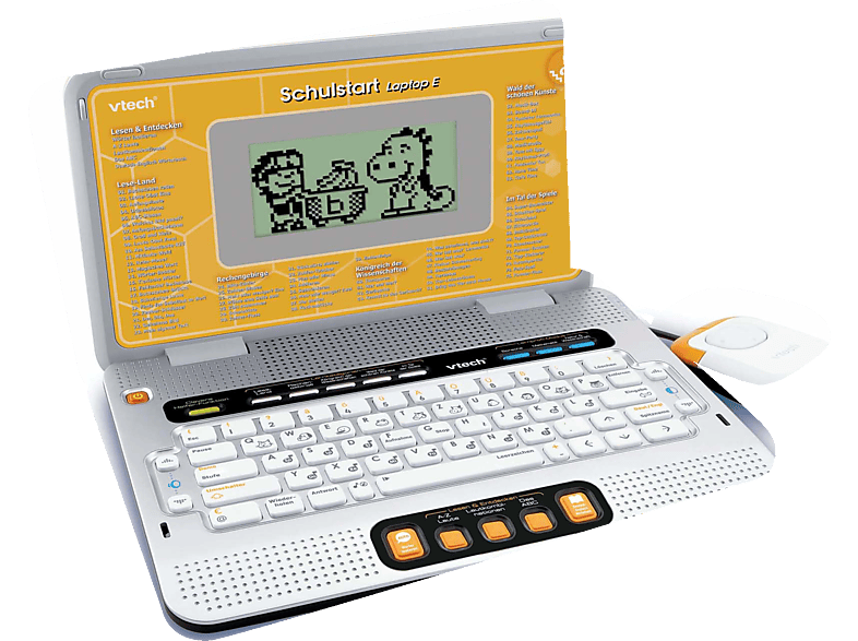 VTECH Schulstart Laptop E Kinderlerncomputer, Orange/Grau von VTECH