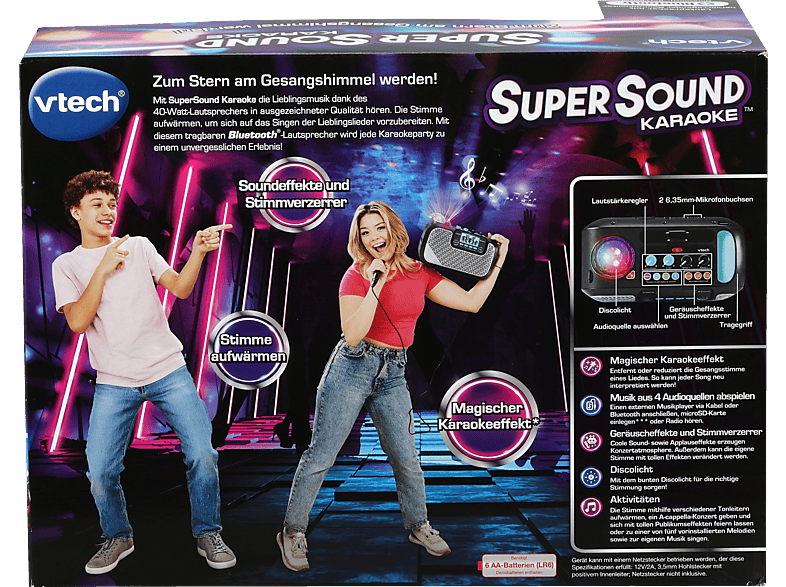 VTECH SuperSound Karaoke Musikspielzeug, Mehrfarbig von VTECH